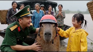 Capybara dũng cảm giúp Bà và mọi người khỏi bão - Bà và Capybara tập 26