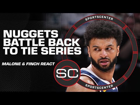 Nuggets & Timberwolves tied up after Denver’s Game 4 win 🏆 Malone & Finch speak | SportsCenter