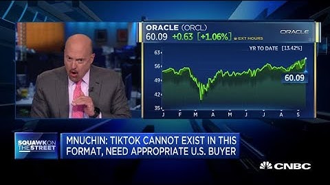Jim Cramer on Oracle-TikTok partnership: 