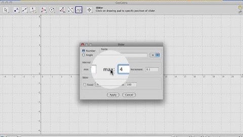 GeoGebra Tutorial - Creating Sliders