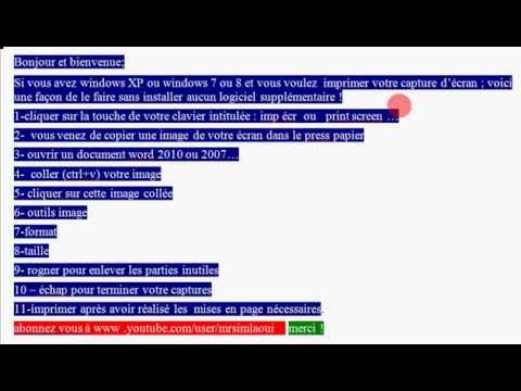 windows xp  capture d&rsquo;écran