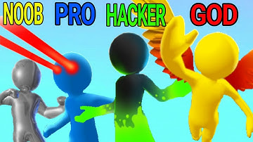 NOOB vs PRO vs HACKER vs GOD in Heroes Inc