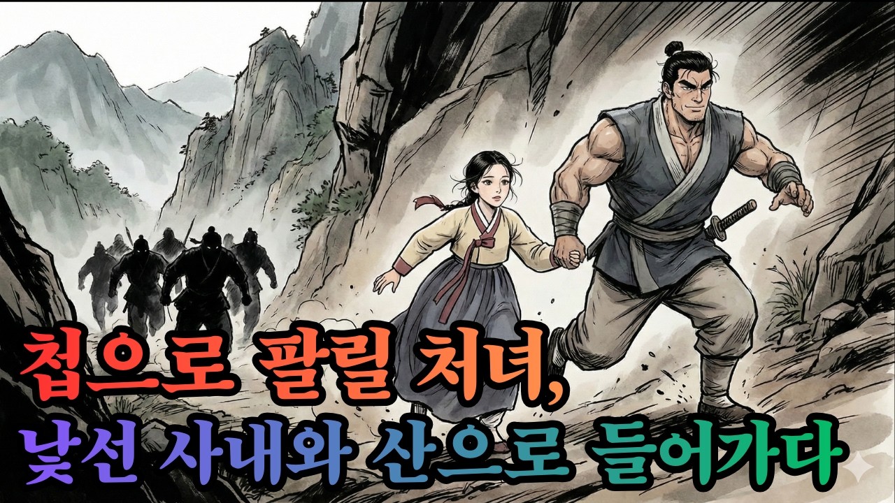 첩으로 팔려갈 처녀, 우락부락한 사내와 산으로 들어가다  ㅣ전설ㅣ옛날이야기ㅣ사연 ㅣ야담ㅣ 민담 ㅣ자면서 듣는 이야기 ㅣ 수면동화 ㅣ오디오북