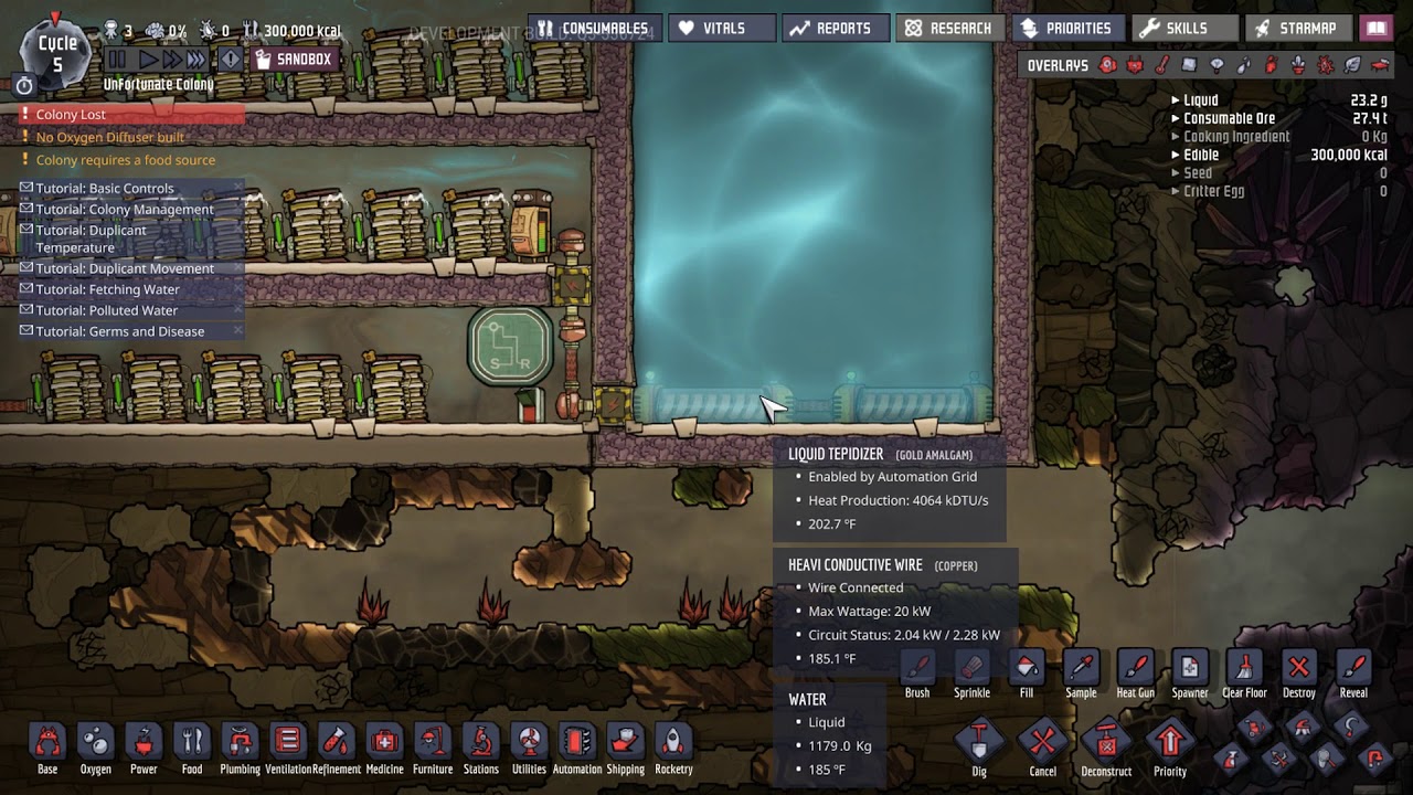 Oxygen Not Included How to make Liquid Tepidizer go past max