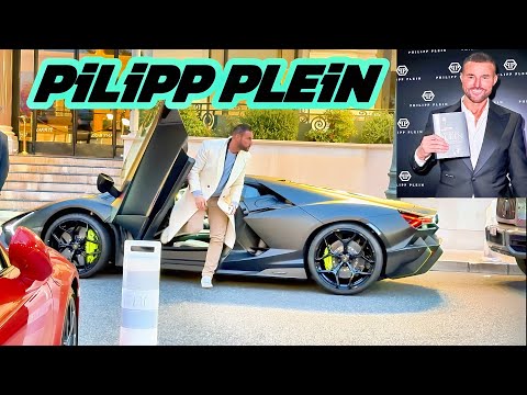 Philipp Plein Arrives with Andreea Sasu in Monaco Lamborghini Revuelto #BillionaireFashionDesigner