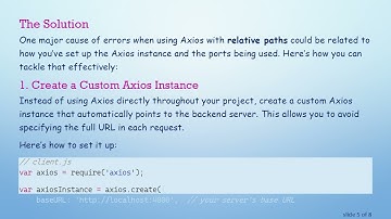 How to Fix Axios GET Requests in Your MERN App without Full URL