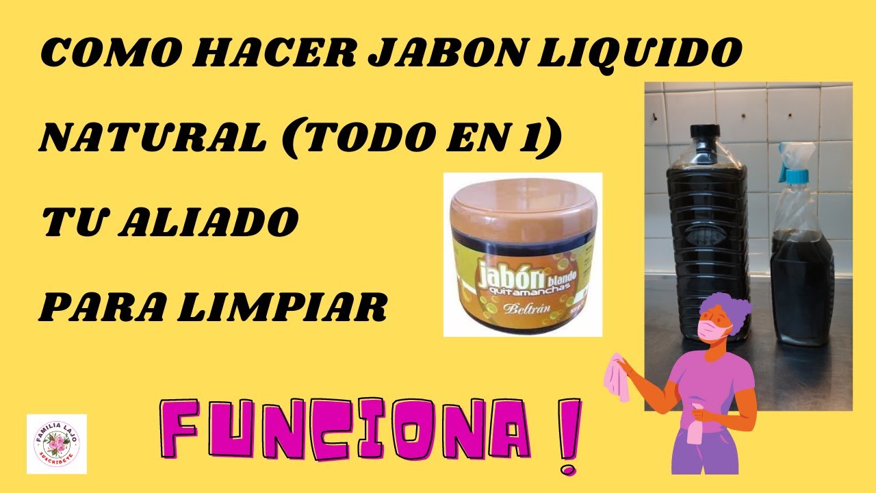 COMO HACER JABON POTASICO ( TODO en 1 )🧼 QUITA GRASA , MANCHAS -  INSECTICIDA 🪰 Y MULTIUSOS 🧹 