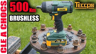 clé à chocs brushless TECCPO 500 Nm 18V TDID02P (  feat PARKSIDE PERFORMANCE LIDL PASSP 20-Li A1)