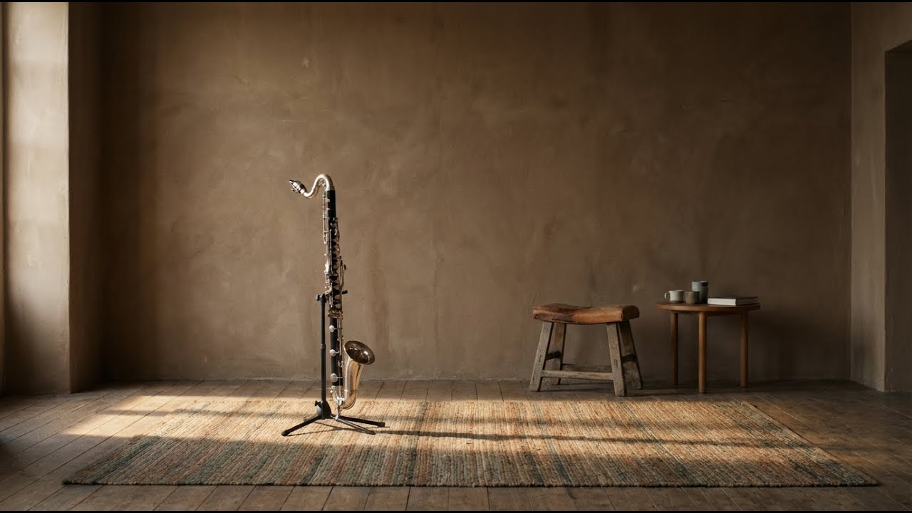 Neo Classical Bass Clarinet Music for Quiet Focus, Slow and Aesthetic Afternoon Light