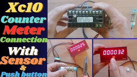 Selec Xc10 counter meter sensor & reset button connection | counter meter connection with sensors