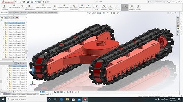 PORTABLE CRANE IN SOLIDWORKS. HOW TO DESIGN CHAIN IN SOLID WORKS ANIMATION.