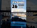 Last Sunday of October  #october #thankyou #blessings #sunday