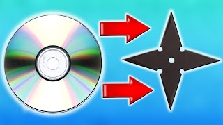 DIY | How to make a Ninja Star with old CDs | Life Hack