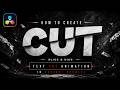 How To Create Text Cut Animation in DaVinci Resolve