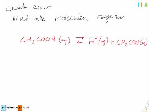 Video: Wat is sterk zuur en zwak zuur met voorbeeld?