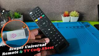 Acoyer Universal Remote Unboxing (& Code Sheet)