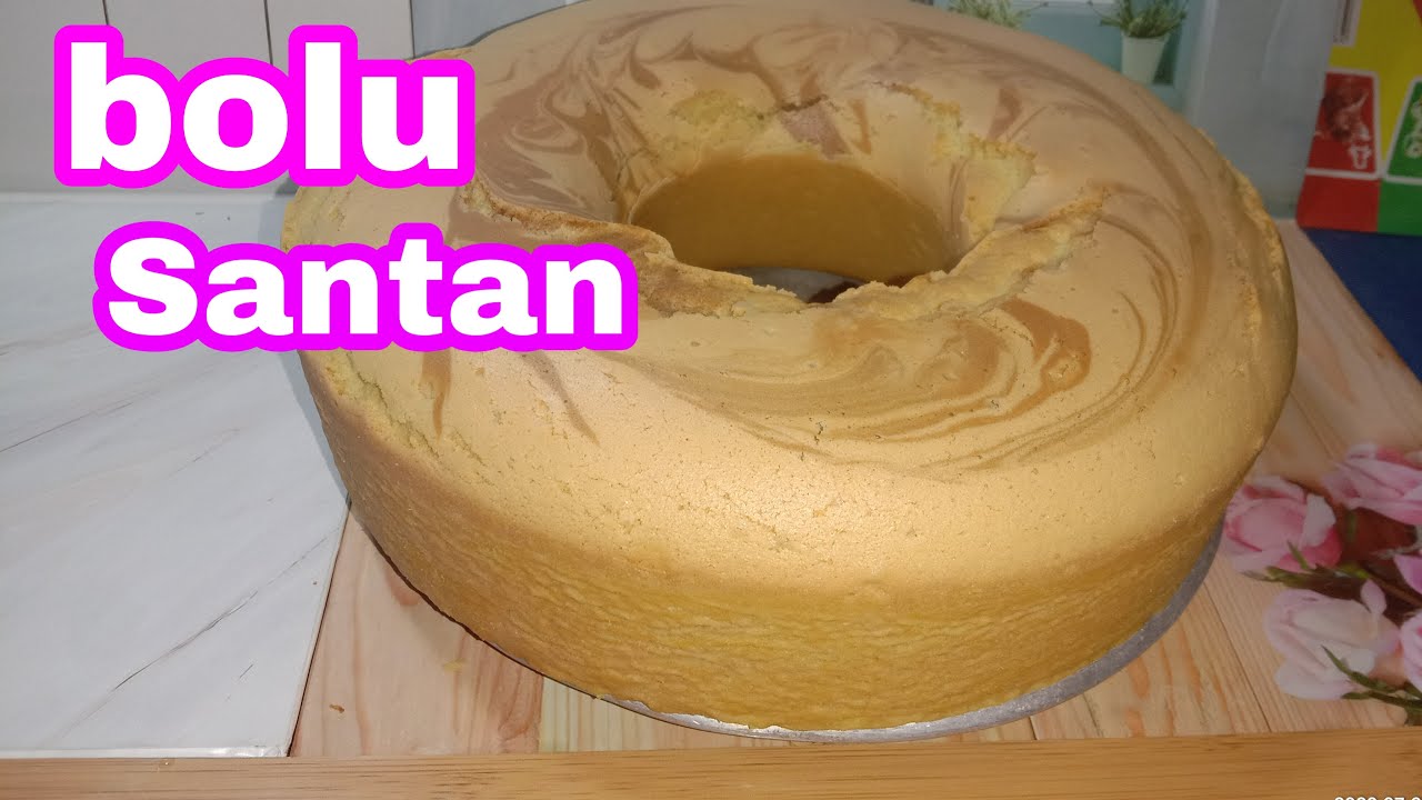 RESEP BOLU SANTAN ENAK WANGI DAN SANGAT LEMBUT UK LOYANG 