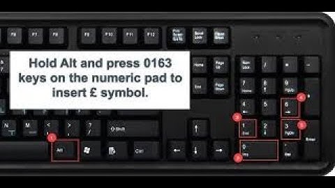 How to put Pound Currency Symbol in word or notepad