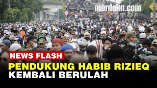 Massa Habib Rizieq Shihab Ricuh Usai Vonis Banding, Polisi Tembakan Gas Air Mata