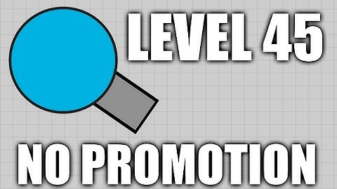 Diep.io - Level 45 with no promotion/class change?!