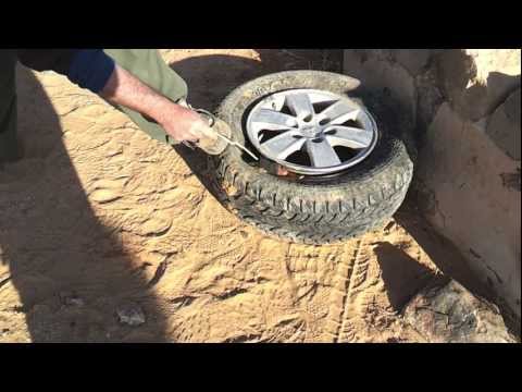 אתר השטח - החלפת צמיג בבעירה - 4x4 Israel - Fixing a tire via fire