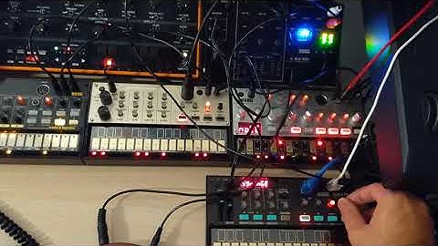 Korg Volca, Behringer Crave, Behringer TD-3 and Arturia Drumbrute Impact DAWless Jam