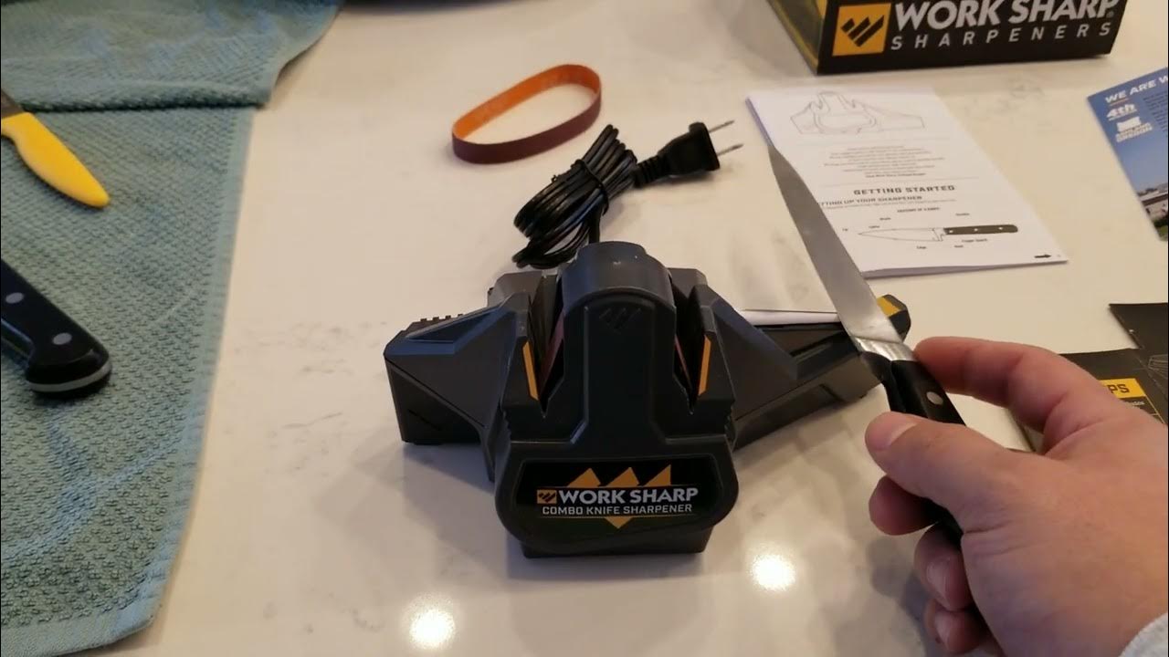 Work Sharp WSCMB combo knife sharpener YouTube