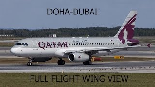 FSX HD A320 Doha To Dubai Int Full Flight Passenger Wing View