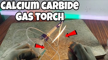 ‼️HOW TO MAKE CALCIUM CARBIDE GAS TORCH AT HOME 🔥‼️#experiment #viralvideo #video 