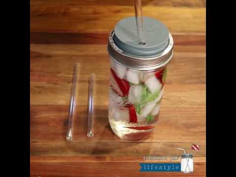 Mason Jar Lifestyle Silicone Straw Hole Tumbler with Stainless Steel Band for Mason Jars | Berry Pink | Regular Mouth