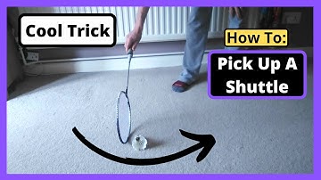 How to pick up a shuttlecock with a racket