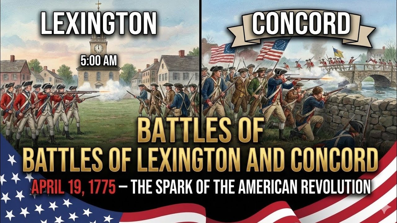 Сражения при Лексингтоне и Конкорде 19 апреля 1775 года – Искра Американской революции