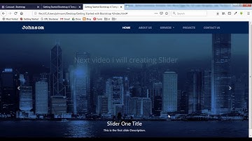 Getting Started with Bootstrap 4 Part 1 Navbar