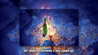 All I Want for Christmas Is You☃️  - (speed up)