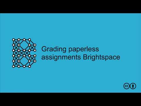 Grading paperless assignments Brightspace