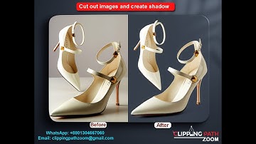 How to cut out images and create shadow I Cut out images I Clipping path zoom