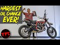 The Ducati Scrambler Desert Sled May Look Awesome, But Changing The Oil Is Tricky!