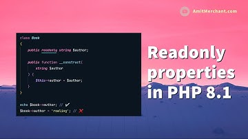 Readonly properties in PHP 8.1