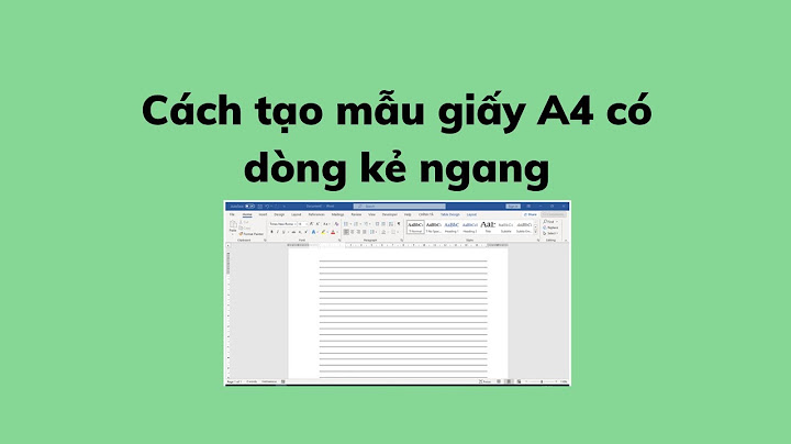 Mẫu giấy a4 kẻ ngang 2 mặt