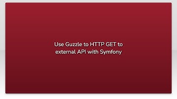 Use Guzzle to HTTP GET to external API with Symfony
