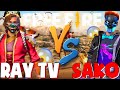 RAY TV VS SAKO ➤ СТЕНКА НА СТЕНКУ! / БИТВА ЮТУБЕРОВ 2.0 (2-й этап) - Garena Free Fire!