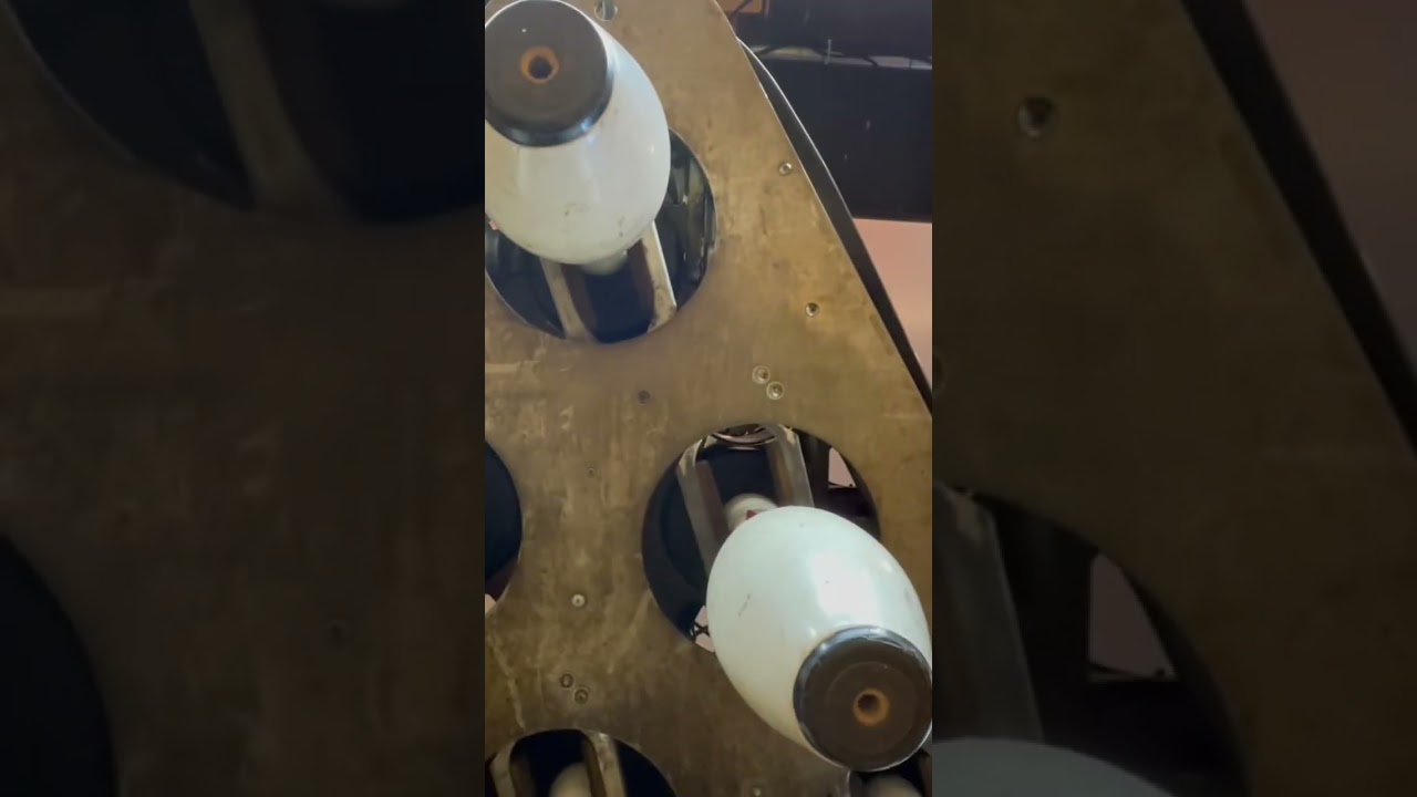 Unique view of the Brunswick pinsetter - YouTube