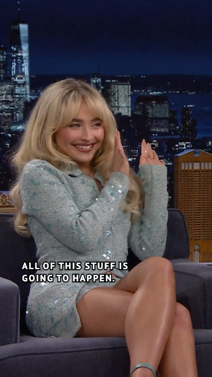 #SabrinaCarpenter manifested her song “Espresso” ☕ #FallonTonight #JimmyFallon #ShortnSweet