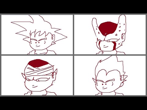 【七龍珠人物】第一次亂畫就上手#3 /悟空 克林 龜仙人 飲茶 比克 賽魯/ dragon ball 鳥山明