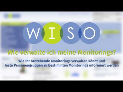 wiso-net.de | Wie verwalte ich meine Monitorings?