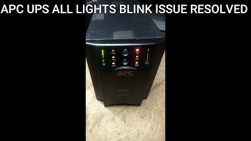 APC Ups all lights Blink issue Solved Apc 1KVA UPS (Model: SUA1000i)