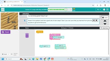 Lesson 11 Loops with Rey and BB 8 12 Express Course  code org  #Coding #Gmaing #Website
