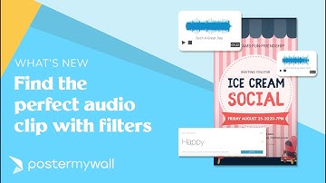 How to Find the Perfect Audio Clip with Filters in PosterMyWall