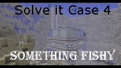 Face Reveal!!! Minecraft map play through: Solve it Case 4: Something Fishy