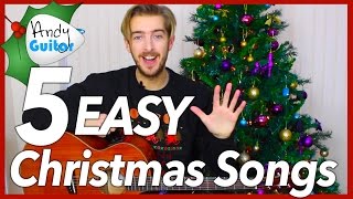 Play 5 Easy Christmas Songs On Guitar Youtube
